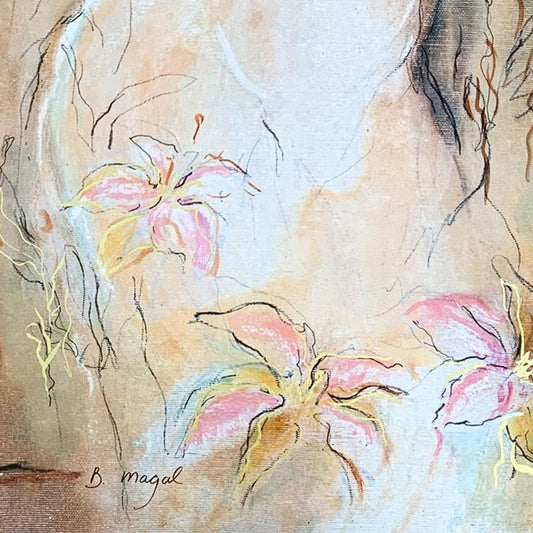 Batia Magal, "Naivety" Hand Signed Limited Edition Serigraph on Paper with Letter of Authenticity.