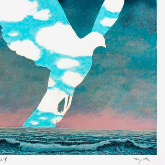 Rene Magritte (1898-1967), "La Grande Famille" Framed Limited Edition Lithograph with Letter of Authenticity.