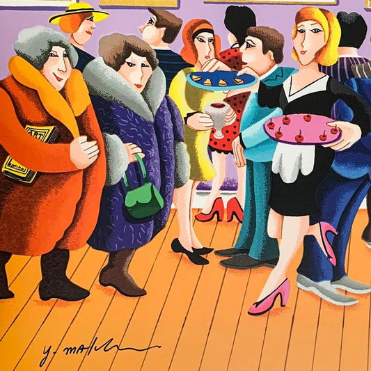 Yuval Mahler, "Opening Day" Hand Signed Limited Edition Lithograph on Paper with Letter of Authenticity.