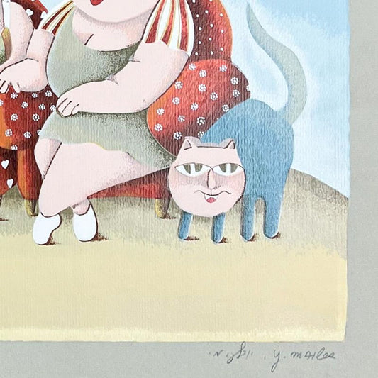 Yuval Mahler, Limited Edition Serigraph, Hand Signed and Numbered with Letter of Authenticity.