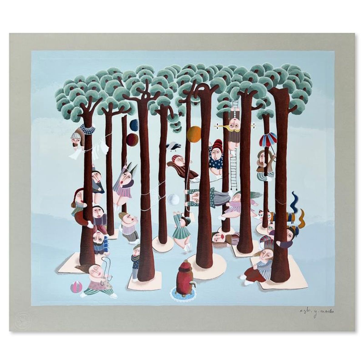 Yuval Mahler, Limited Edition Serigraph, Hand Signed and Numbered with Letter of Authenticity.