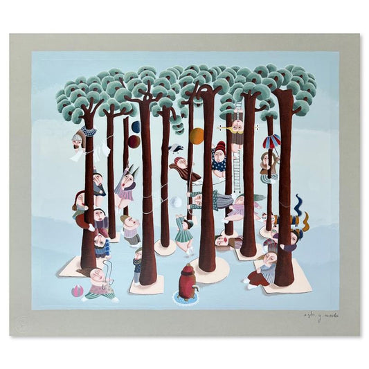 Yuval Mahler, Limited Edition Serigraph, Hand Signed and Numbered with Letter of Authenticity.