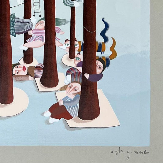 Yuval Mahler, Limited Edition Serigraph, Hand Signed and Numbered with Letter of Authenticity.