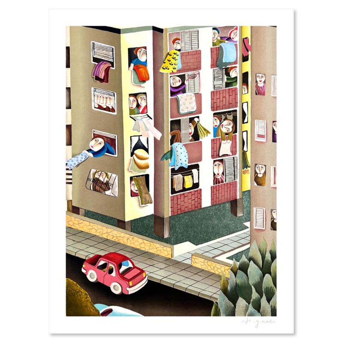 Yuval Mahler, Limited Edition Serigraph, Hand Signed and Numbered with Letter of Authenticity.