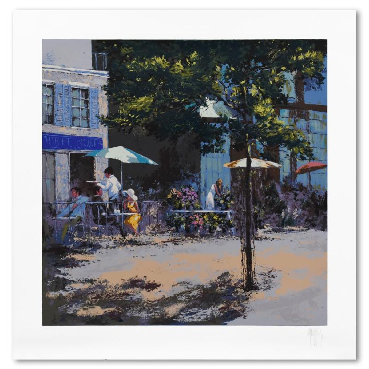 Mark King (1931-2014), "Jour et Nuite" Limited Edition Serigraph, Numbered and Hand Signed with Letter of Authenticity.