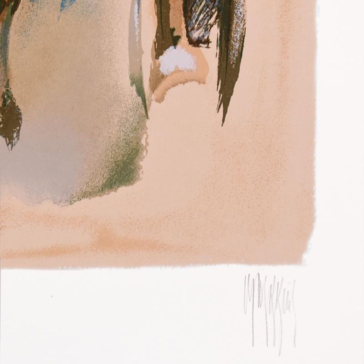 Mark King (1931-2014), "Pacer" Limited Edition Serigraph, Numbered and Hand Signed with Letter of Authenticity.