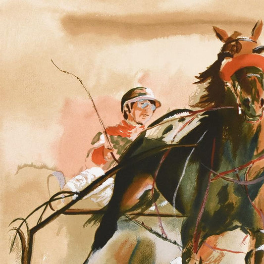 Mark King (1931-2014), "Pacer" Limited Edition Serigraph, Numbered and Hand Signed with Letter of Authenticity. (Disclaimer)