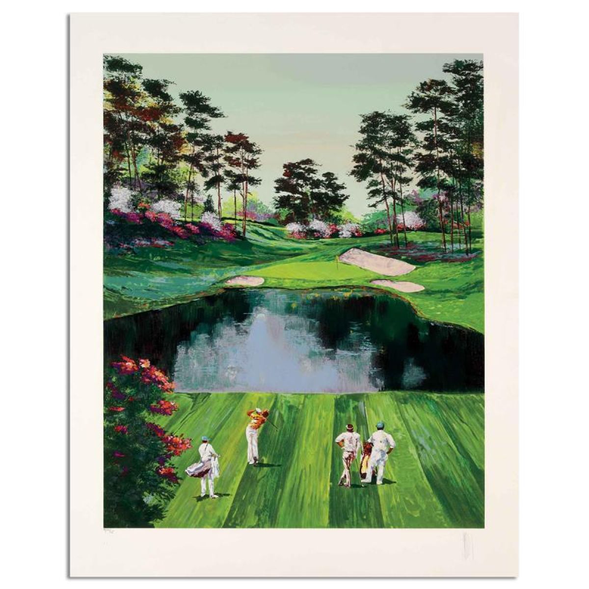 Mark King (1931-2014), "Augusta #16" Hand Signed Limited Edition Serigraph with Letter of Authenticity.