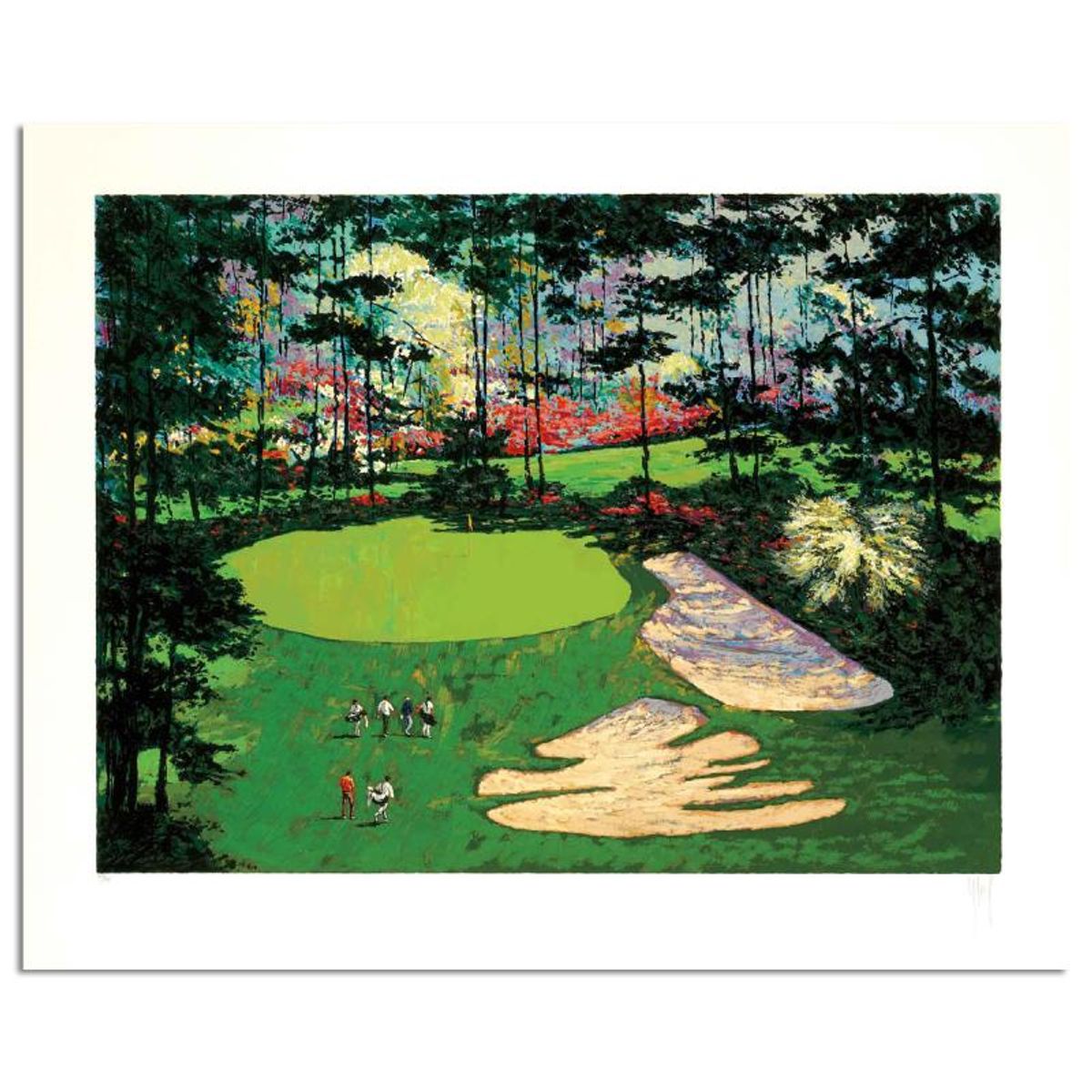 Mark King (1931-2014), "Augusta #10 Landscape" Hand Signed Limited Edition Serigraph with Letter of Authenticity.
