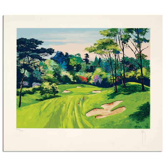 Mark King (1931-2014), "Bel Air #6 (4 Up Golf)" Hand Signed Limited Edition Serigraph with Letter of Authenticity.