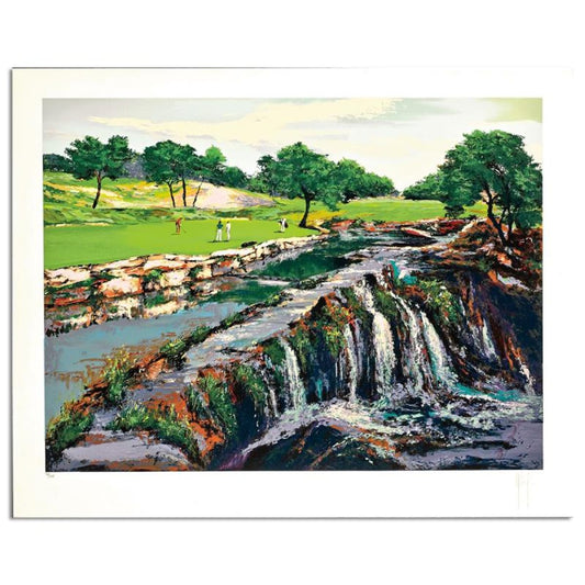 Mark King (1931-2014), "Hills Of Lakeway #7" Hand Signed Limited Edition Serigraph with Letter of Authenticity.