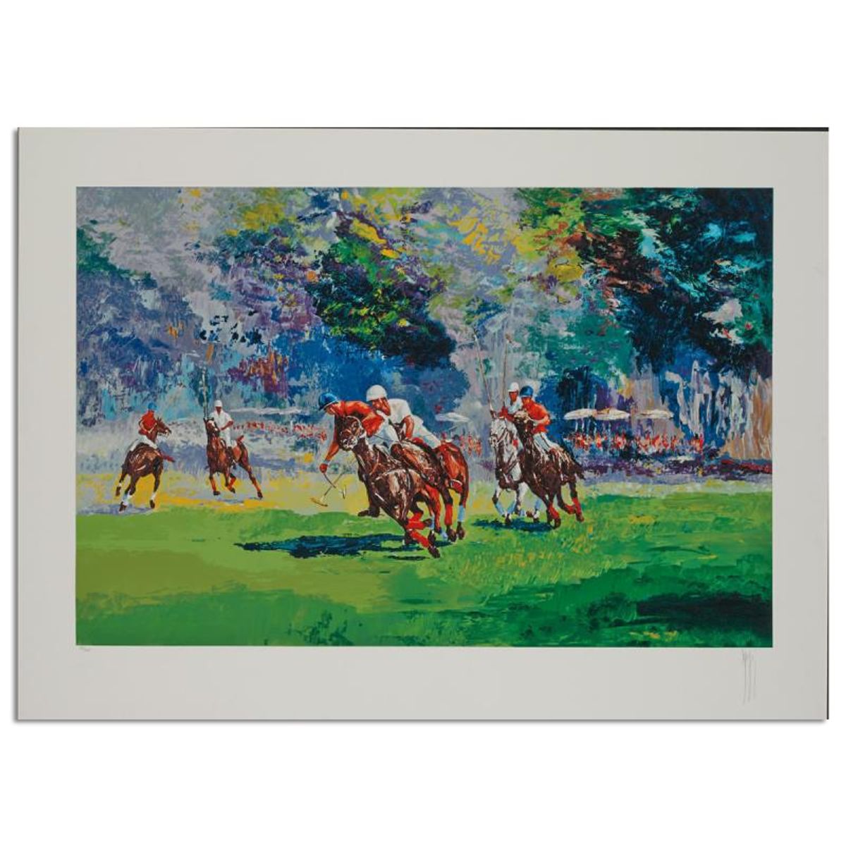 Mark King (1931-2014), "Hook Shot" Hand Signed Limited Edition Serigraph with Letter of Authenticity.