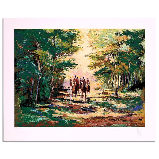 Mark King (1931-2014), "Hunt Season" Hand Signed Limited Edition Serigraph with Letter of Authenticity.