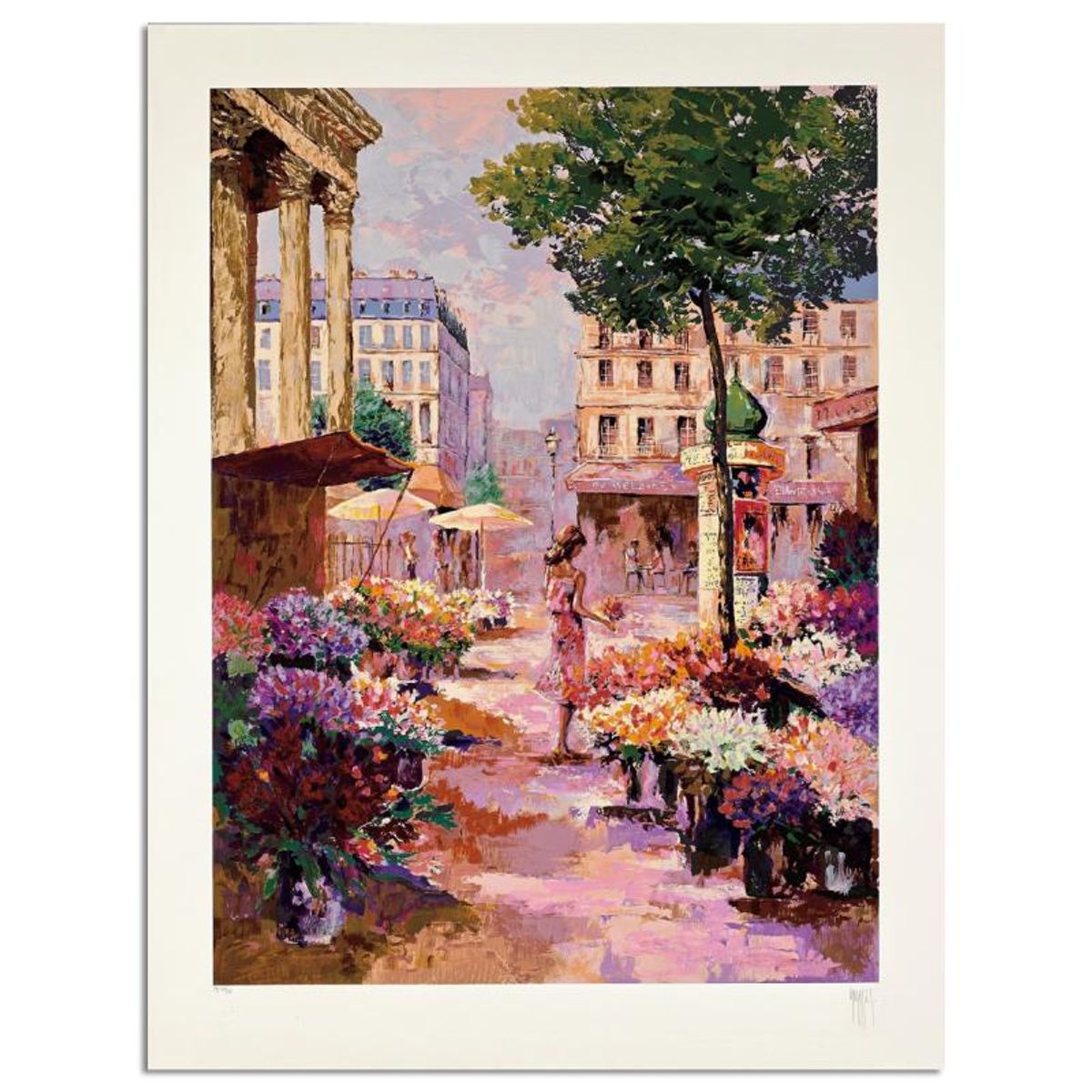 Mark King (1931-2014), "Madeline Market" Hand Signed Limited Edition Serigraph with Letter of Authenticity.