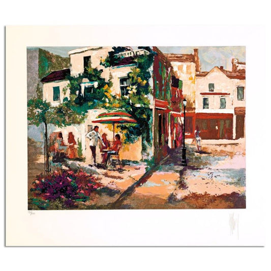 Mark King (1931-2014), "Montmartre" Hand Signed Limited Edition Serigraph with Letter of Authenticity.