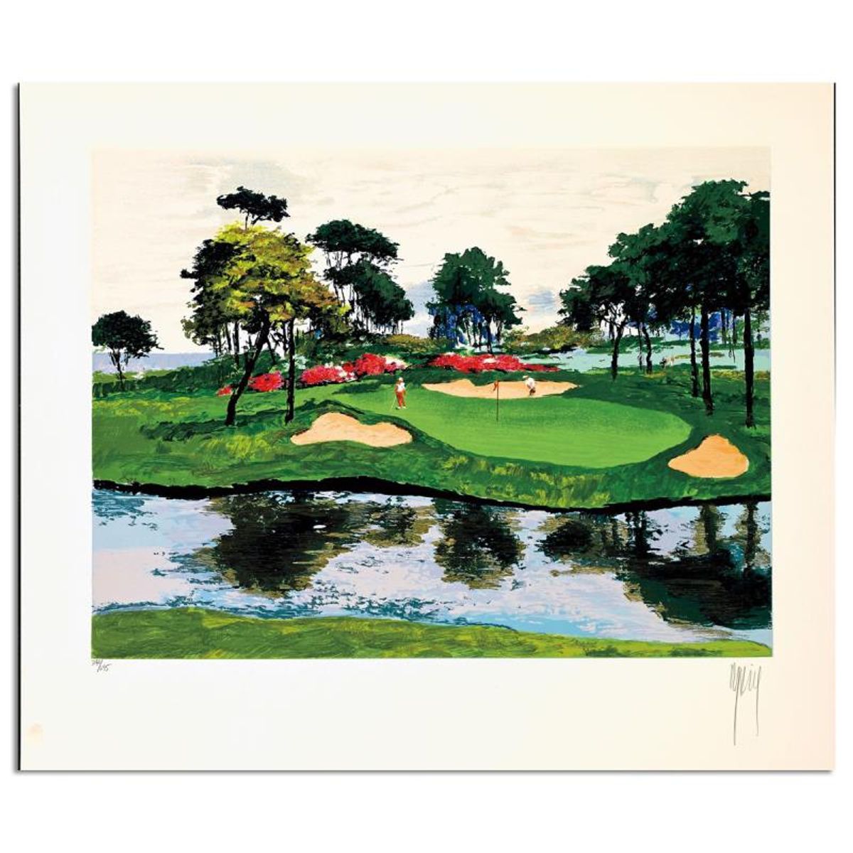Mark King (1931-2014), "Myrtle Beach Dunes Golf" Hand Signed Limited Edition Serigraph with Letter of Authenticity.