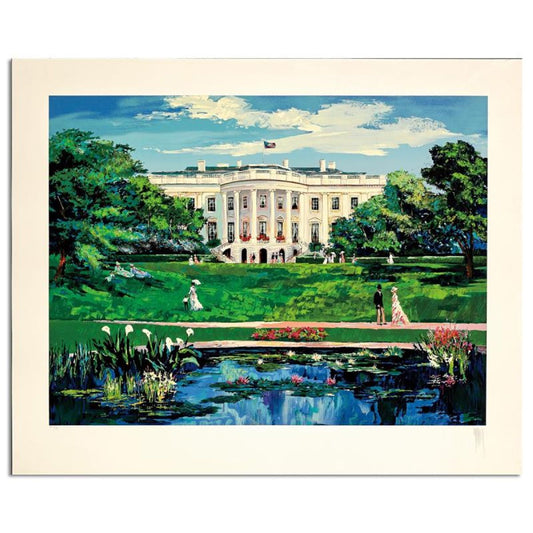 Mark King (1931-2014), "The White House" Hand Signed Limited Edition Serigraph with Letter of Authenticity.