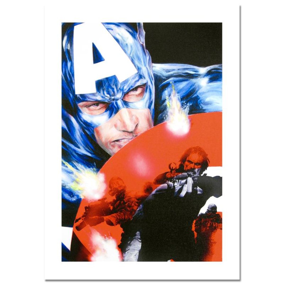 Marvel Comics, "Captain America #37" Numbered Limited Edition Canvas by Jackson Guice with Certificate of Authenticity.