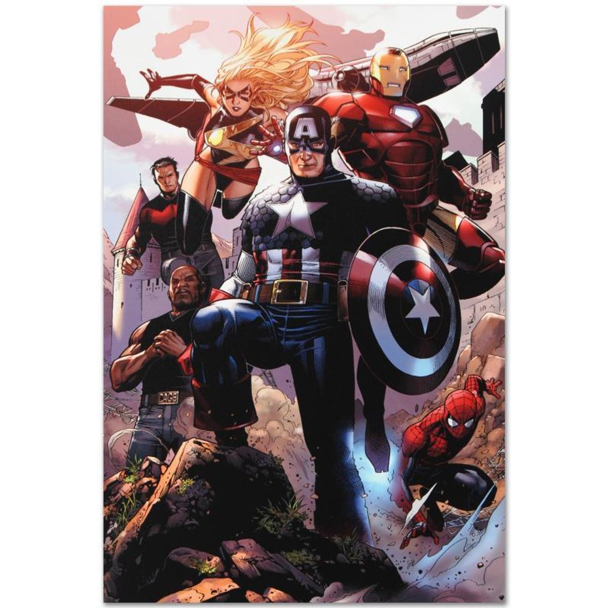 Marvel Comics "Avengers: The Children's Crusade #4" Numbered Limited Edition Giclee on Canvas by Jim Cheung with COA.