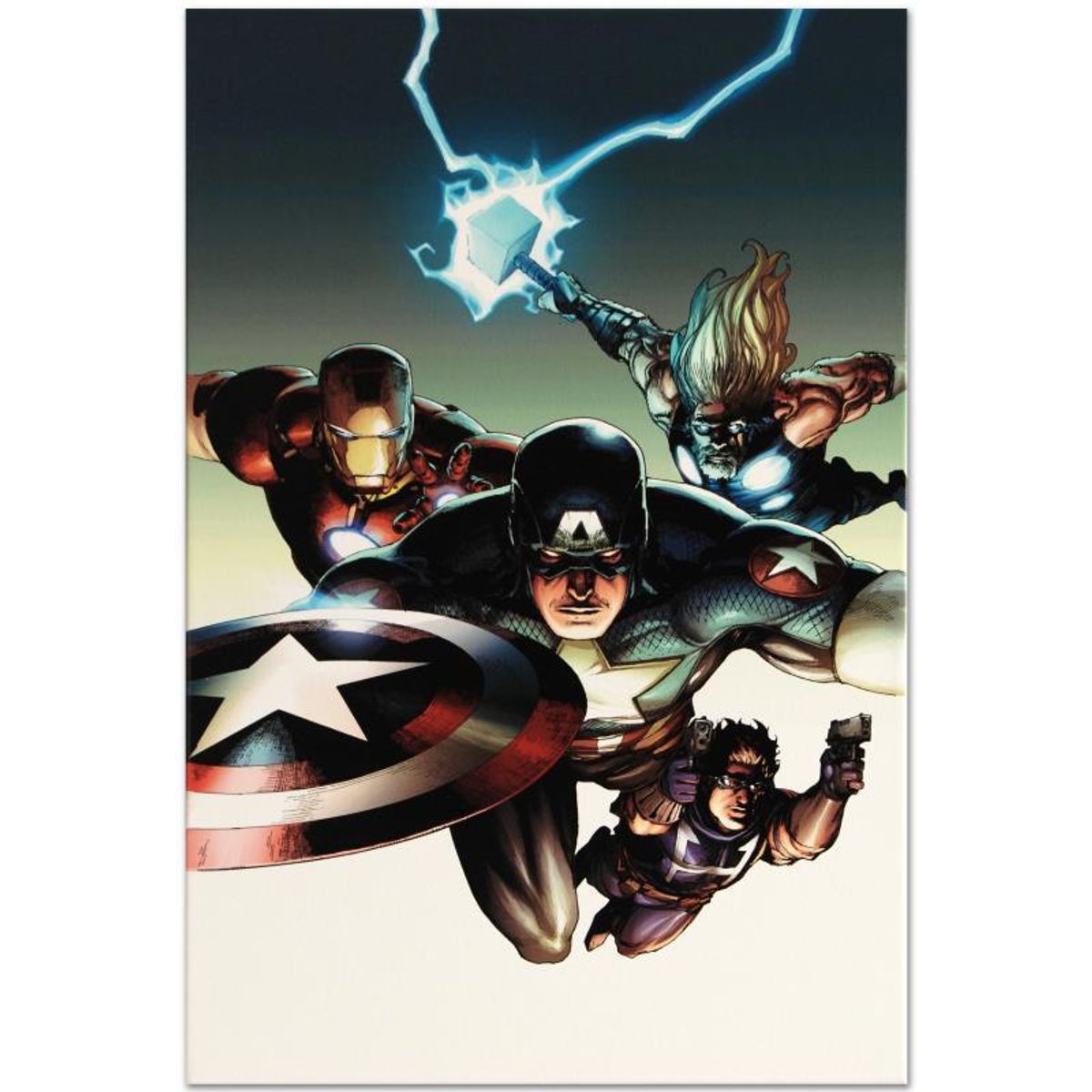 Marvel Comics "Ultimate Avengers vs. New Ultimates #2" Numbered Limited Edition Giclee on Canvas by Leinil Francis Yu with COA.