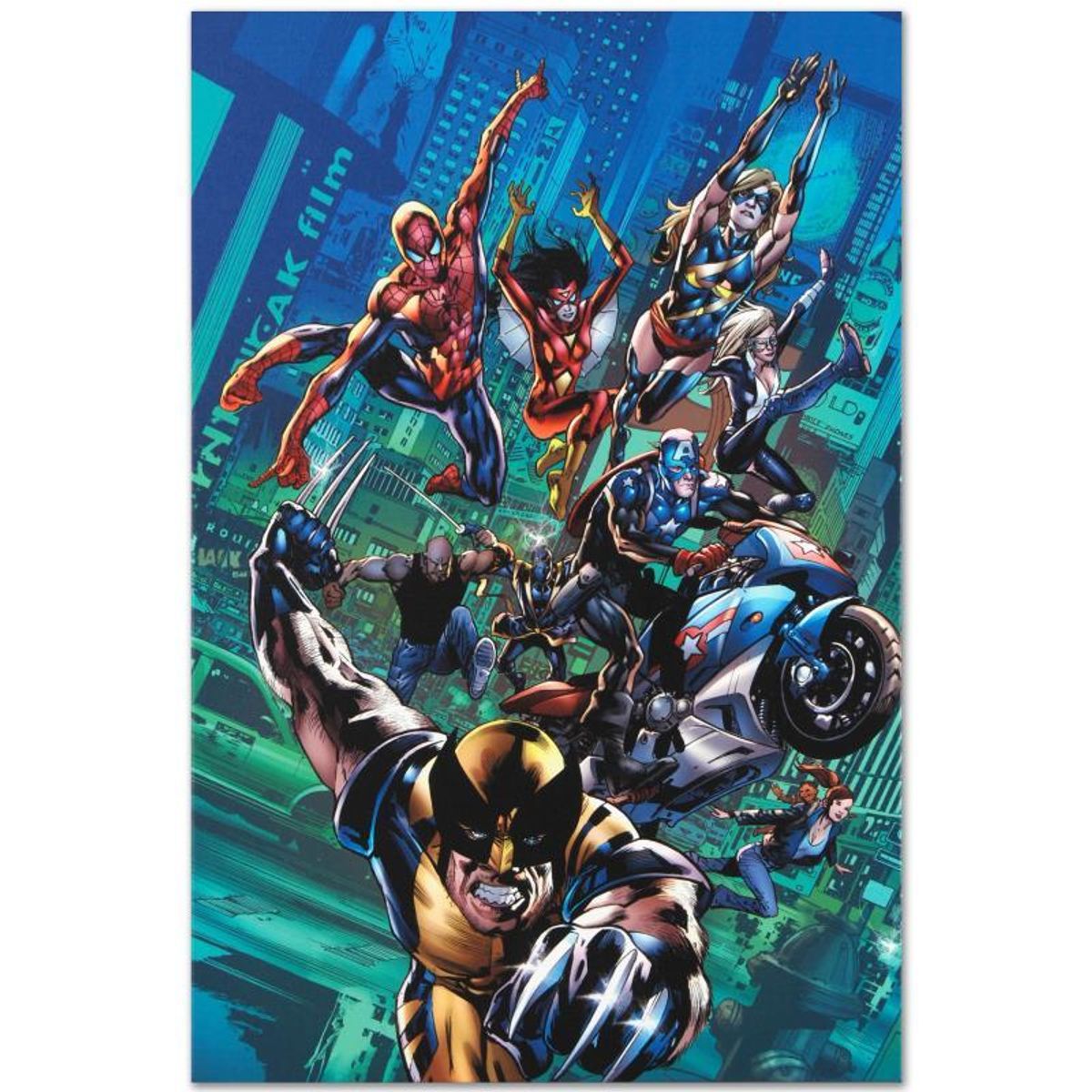 Marvel Comics "New Avengers Finale #1" Numbered Limited Edition Giclee on Canvas by Bryan Hitch with COA.