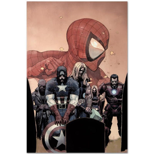 Marvel Comics "Ultimate Avengers Vs. New Ultimates #6" Numbered Limited Edition Giclee on Canvas by Leinil Francis Yu with COA.