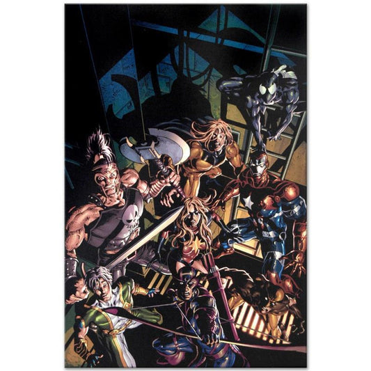 Marvel Comics "Dark Avengers #10" Numbered Limited Edition Giclee on Canvas by Mike Deodato Jr. with COA.