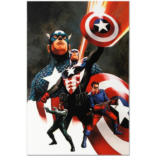 Marvel Comics "Captain America #600" Numbered Limited Edition Giclee on Canvas by Steve Epting with COA.