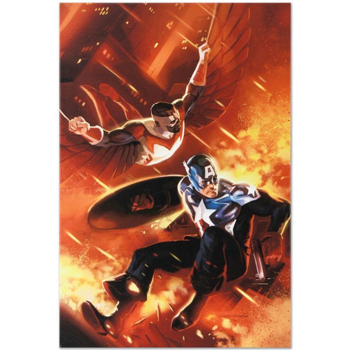 Marvel Comics "Captain America #607" Numbered Limited Edition Giclee on Canvas by Mitchell Breitweiser with COA.
