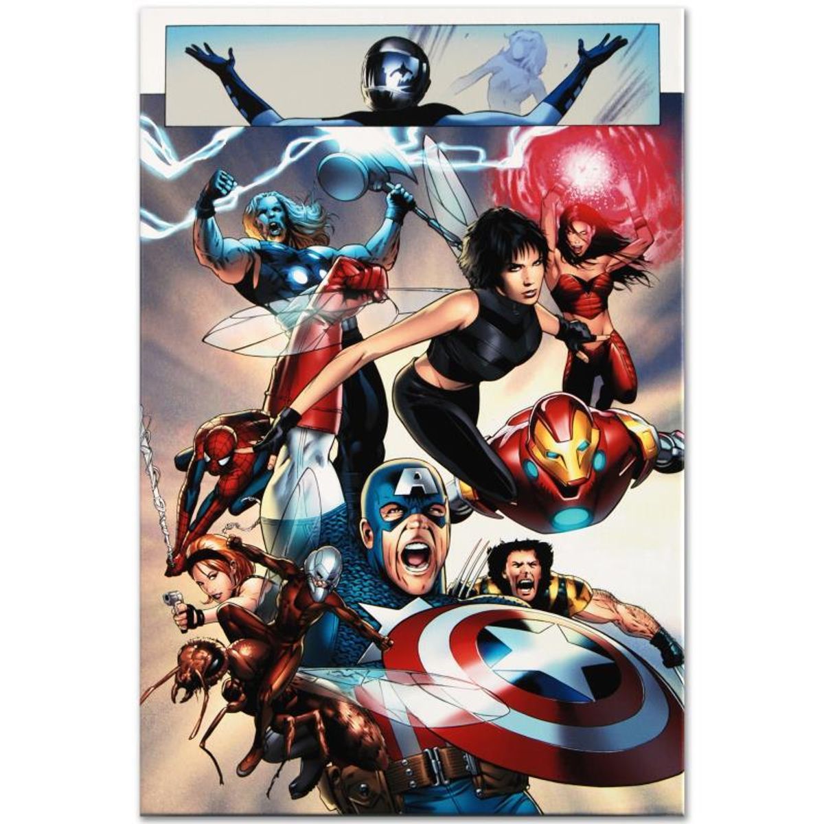 Marvel Comics "Ultimate Fantastic Four #26" Numbered Limited Edition Giclee on Canvas by Greg Land with COA.