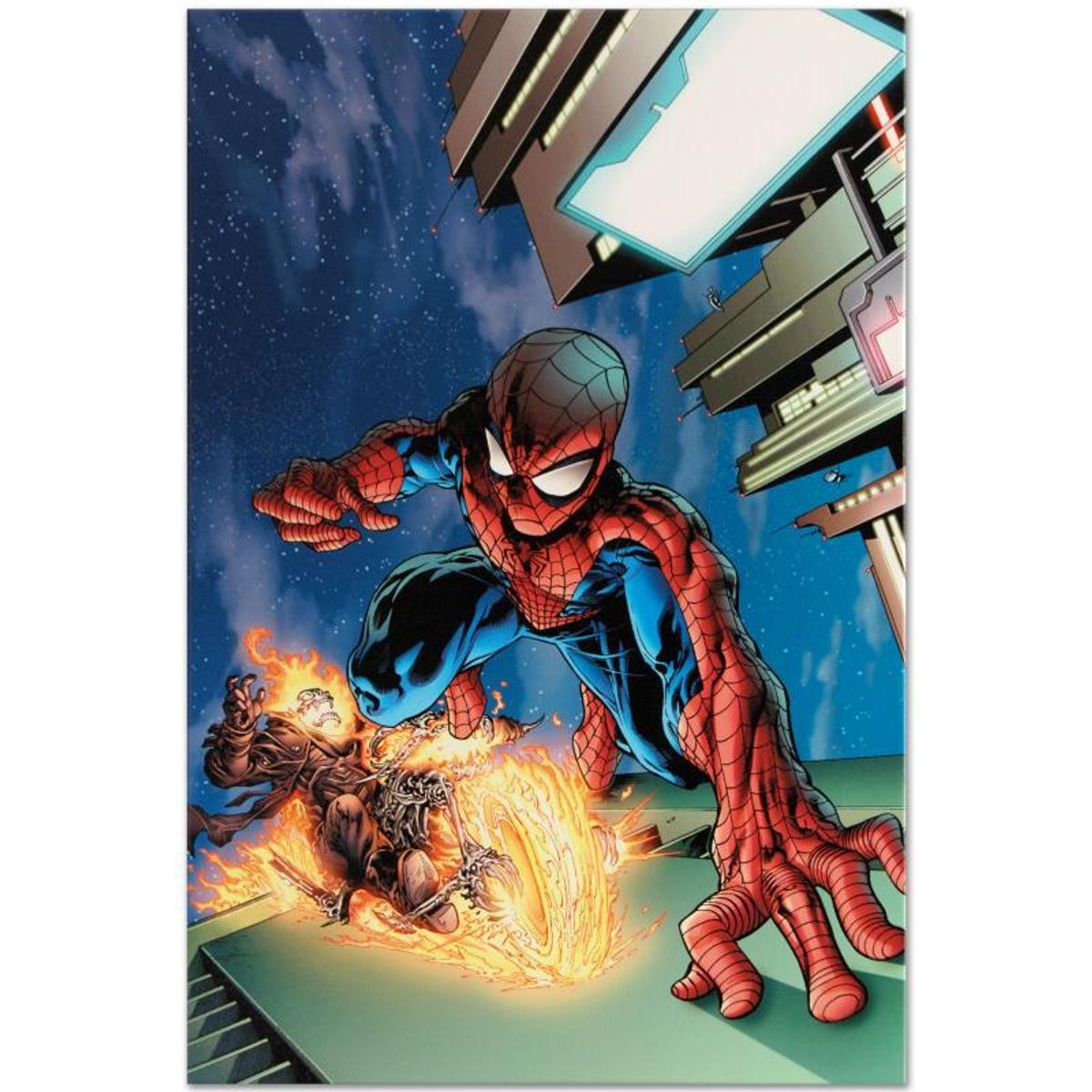Marvel Comics "Timestorm 2009/2099 #4" Numbered Limited Edition Giclee on Canvas by Tom Raney with COA.