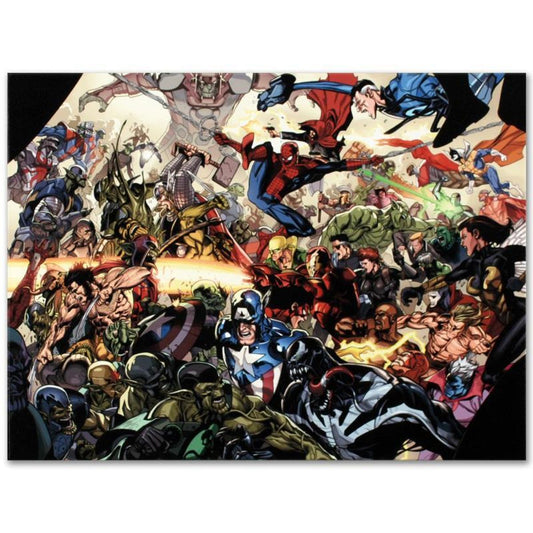 Marvel Comics "Secret Invasion #6" Numbered Limited Edition Giclee on Canvas by Leinil Francis Yu with COA.