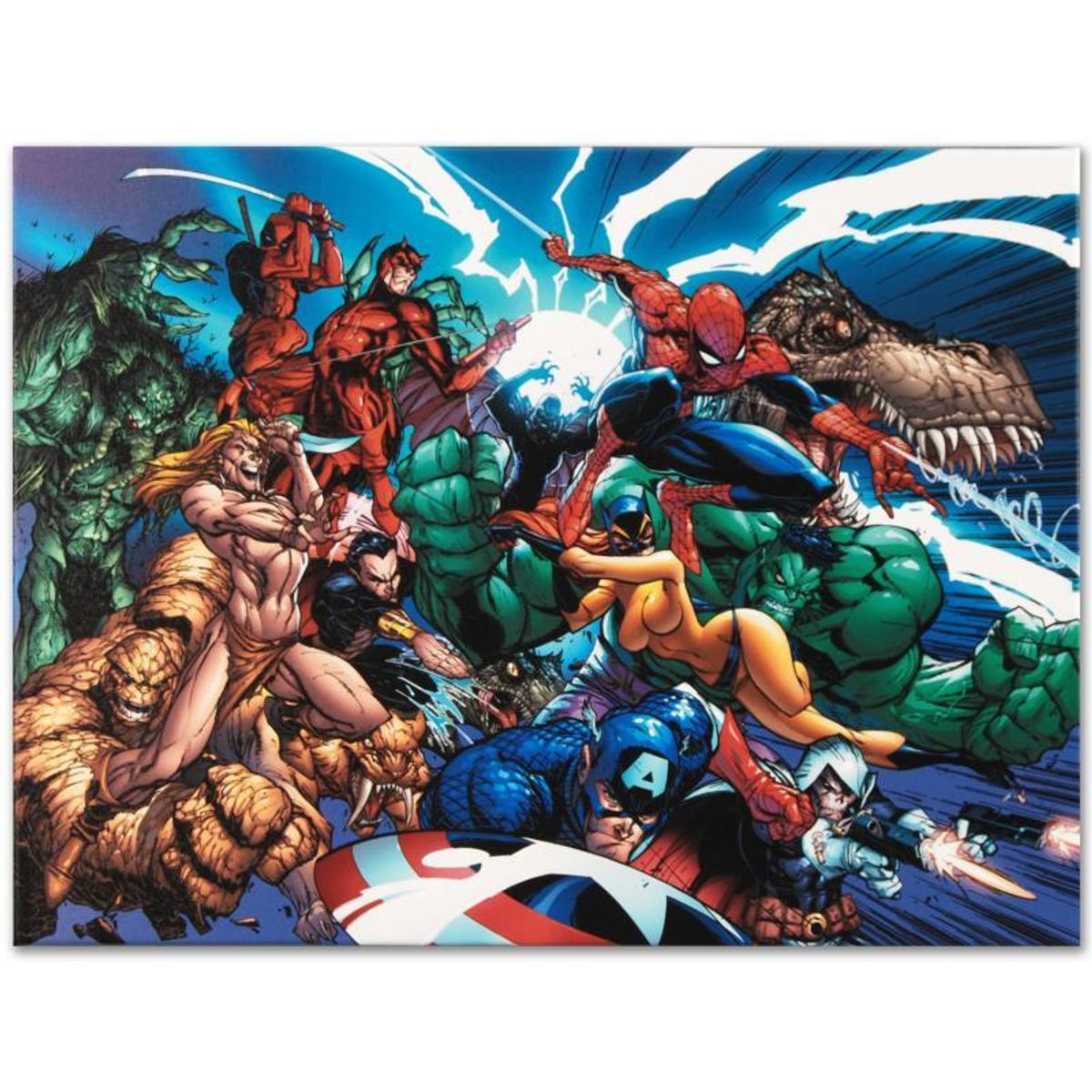 Marvel Comics "Marvel Comics Presents #1" Numbered Limited Edition Giclee on Canvas by J. Scott Campbell with COA.