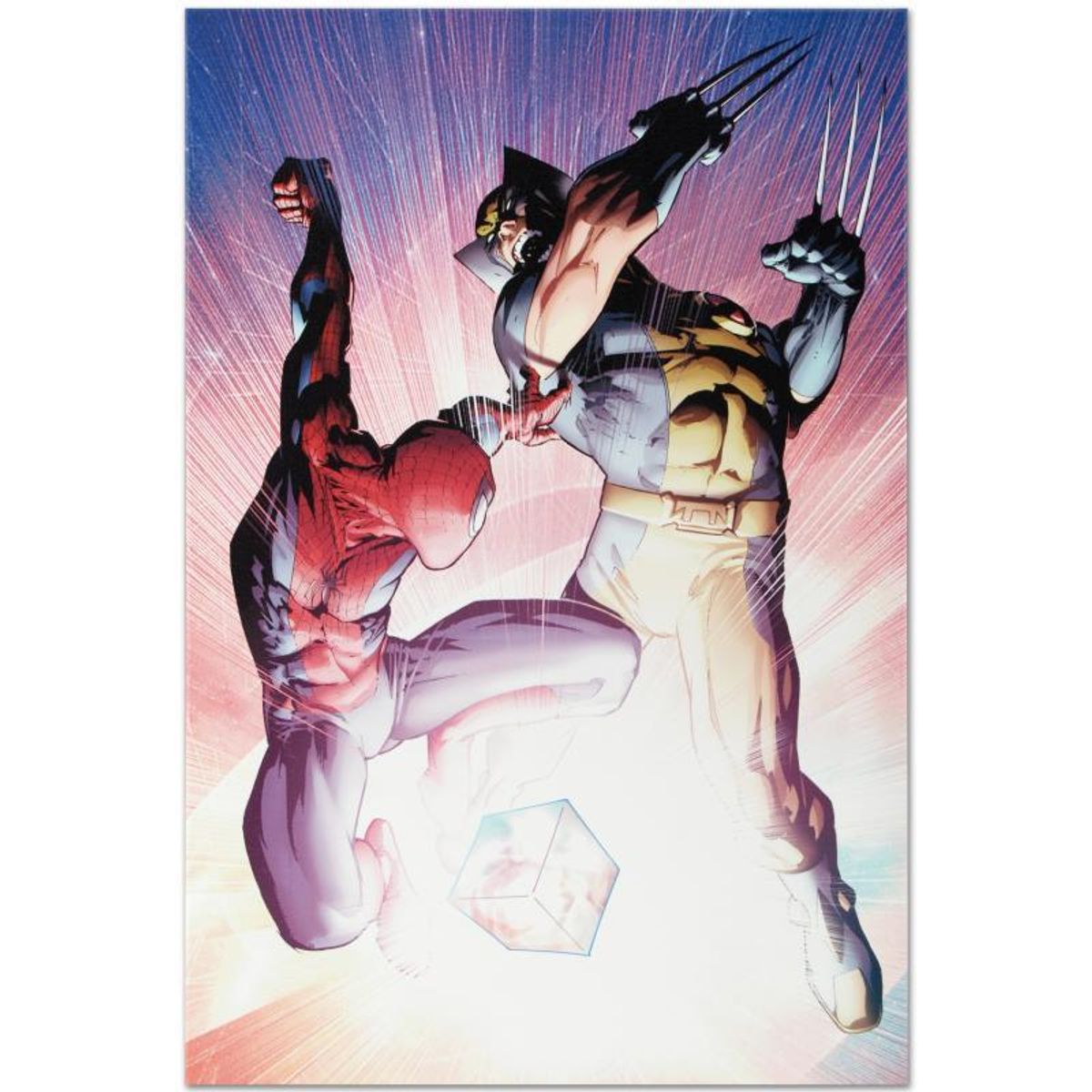 Marvel Comics "Astonishing Spider-Man & Wolverine #3" Numbered Limited Edition Giclee on Canvas by Adam Kubert with COA.
