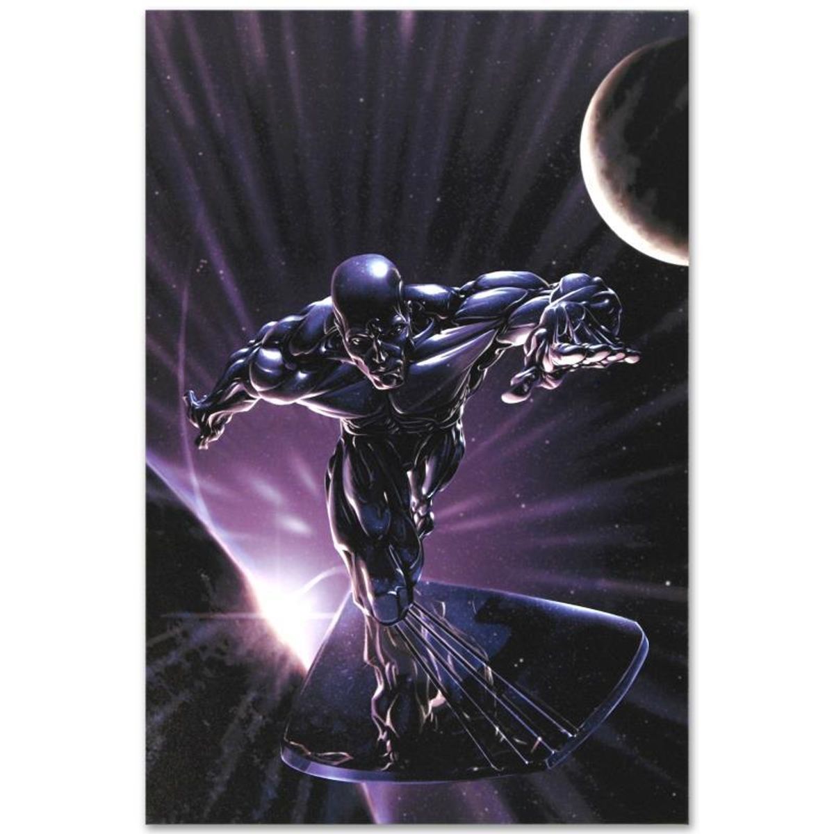 Marvel Comics "Silver Surfer #10" Numbered Limited Edition Giclee on Canvas by Clayton Crain with COA.