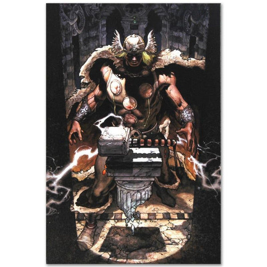 Marvel Comics "Thor: For Asgard #6" Numbered Limited Edition Giclee on Canvas by Simone Bianchi with COA.