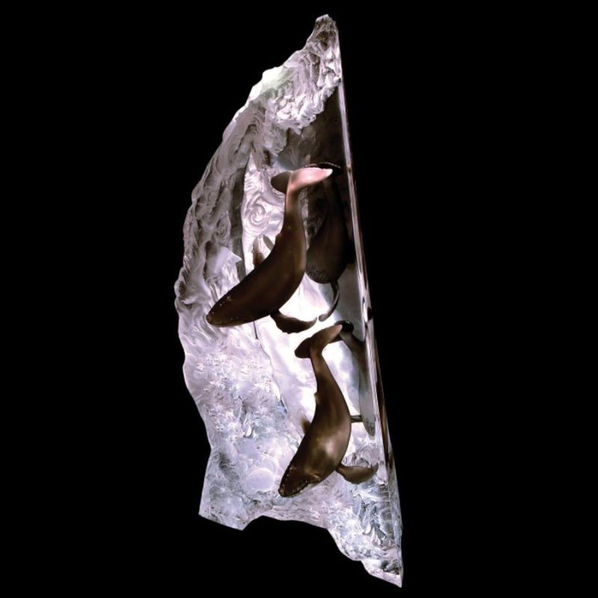 Dan Medina, "Songs Of The Seas" Limited Edition Mixed Media Lucite Sculpture with COA.