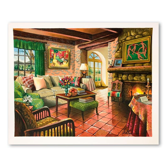Anatoly Metlan, "Homage to Matisse" Hand Signed Limited Edition Serigraph on Paper with Letter of Authenticity.