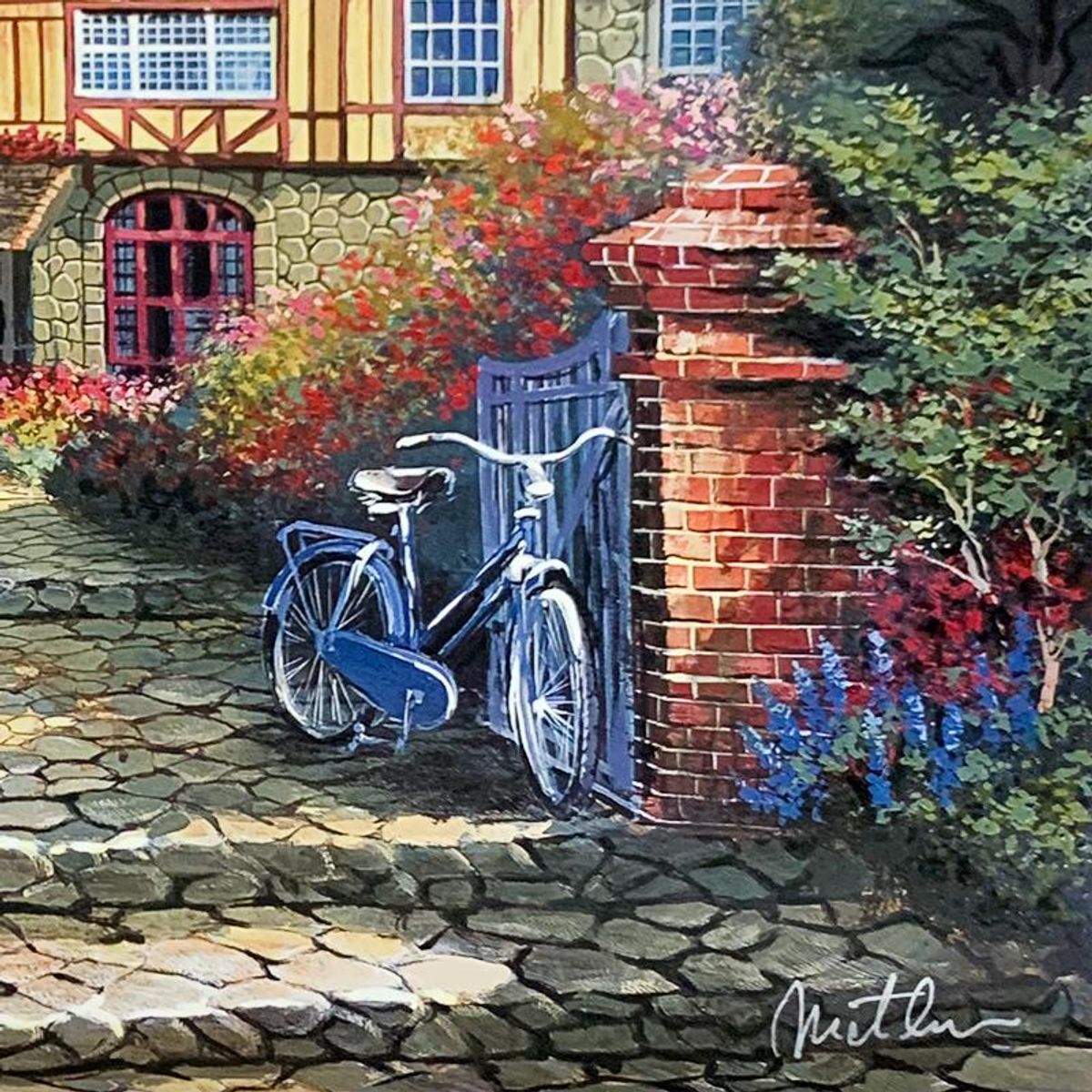 Anatoly Metlan, "Castle in the Woods" Limited Edition Lithograph, Numbered and Hand Signed with Letter of Authenticity.