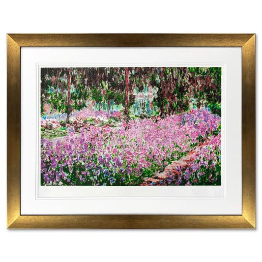 Claude Monet (1840-1926), "Le Jardin De Monet (1840-1926)" Framed Limited Edition Lithograph with Letter of Authenticity.
