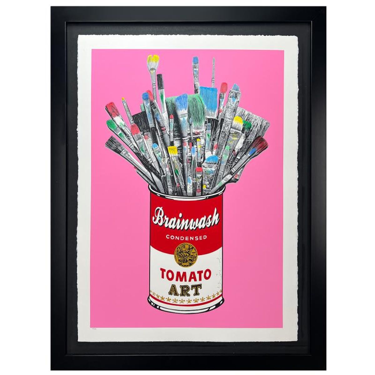 Mr. Brainwash, "Tomato Pop Matching Set" 6 Framed Limited Edition Hand-Finished Silk Screens. Hand Signed and Certificate of Authenticity.