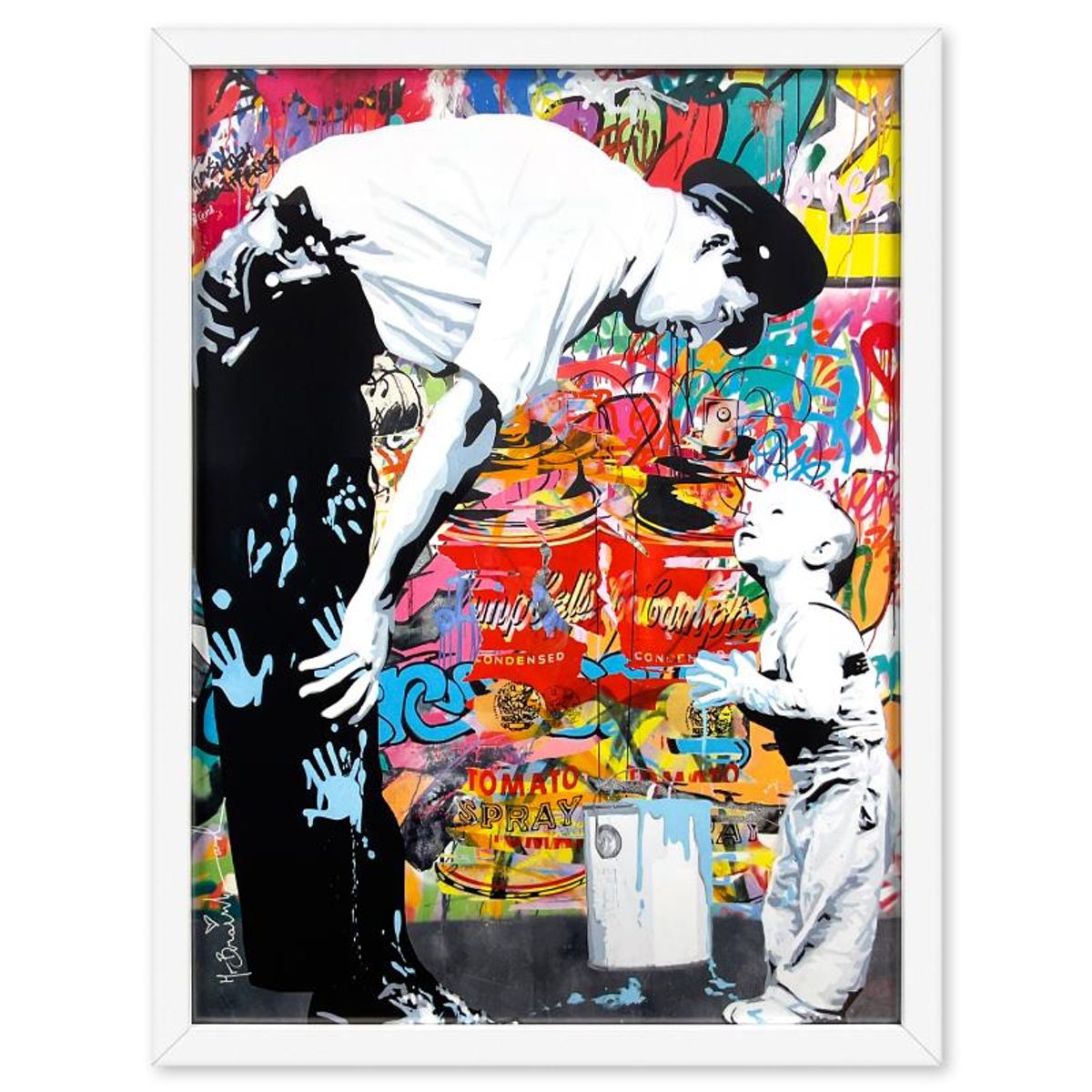 Mr. Brainwash, "Not Guilty" Custom Framed Plate Signed Offset Lithograph.