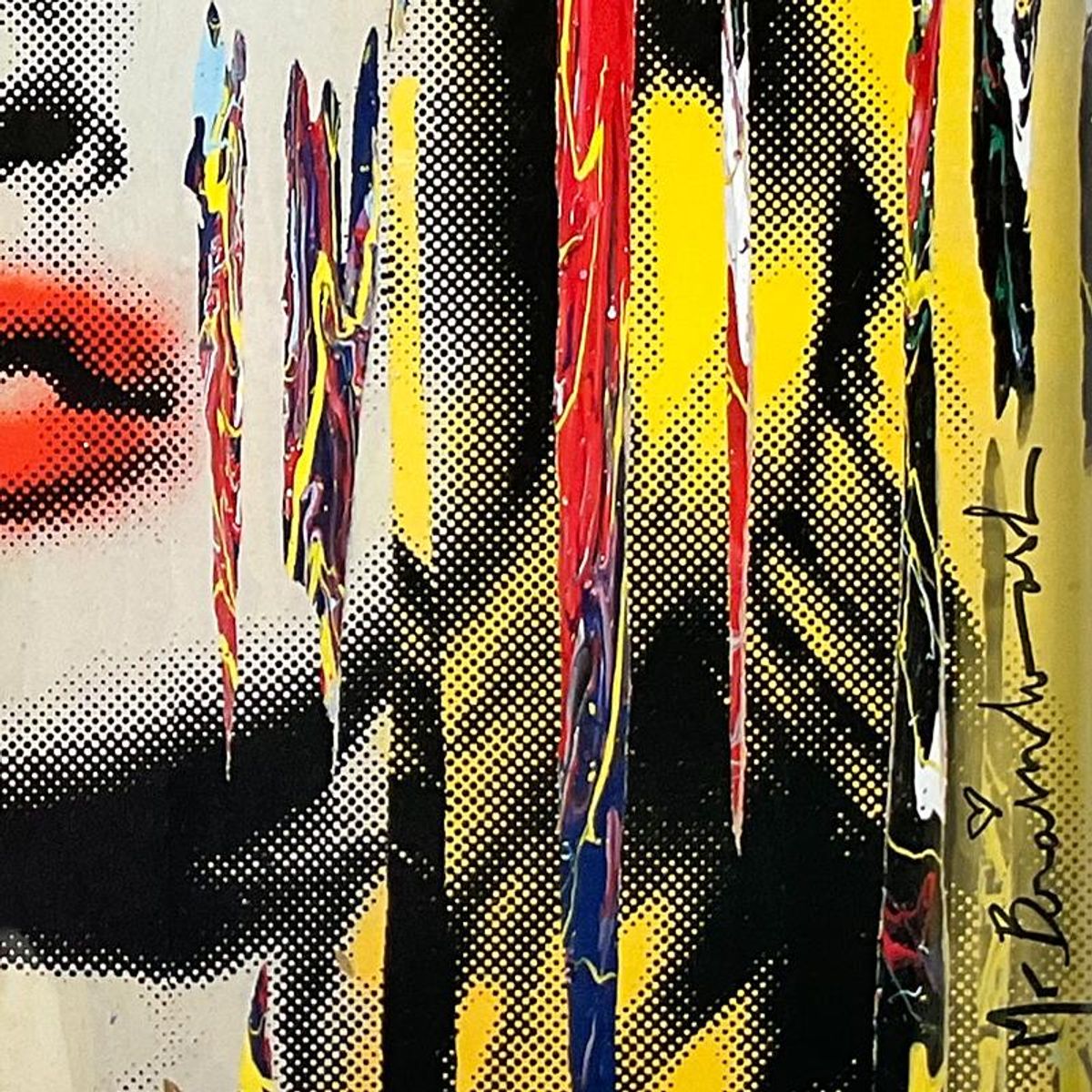 Mr. Brainwash, Custom Framed Plate Signed Offset Lithograph.