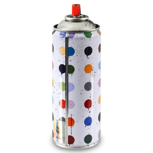 Mr. Brainwash, "Hirst Dots (Black)" Limited Edition Hand Painted Spray Can with Plate Signature.