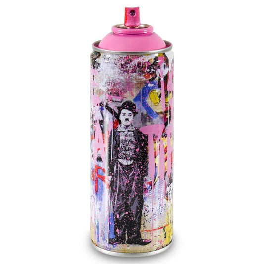 Mr. Brainwash, "Gold Rush (Pink)" Limited Edition Hand Painted Can with Plate Signature.
