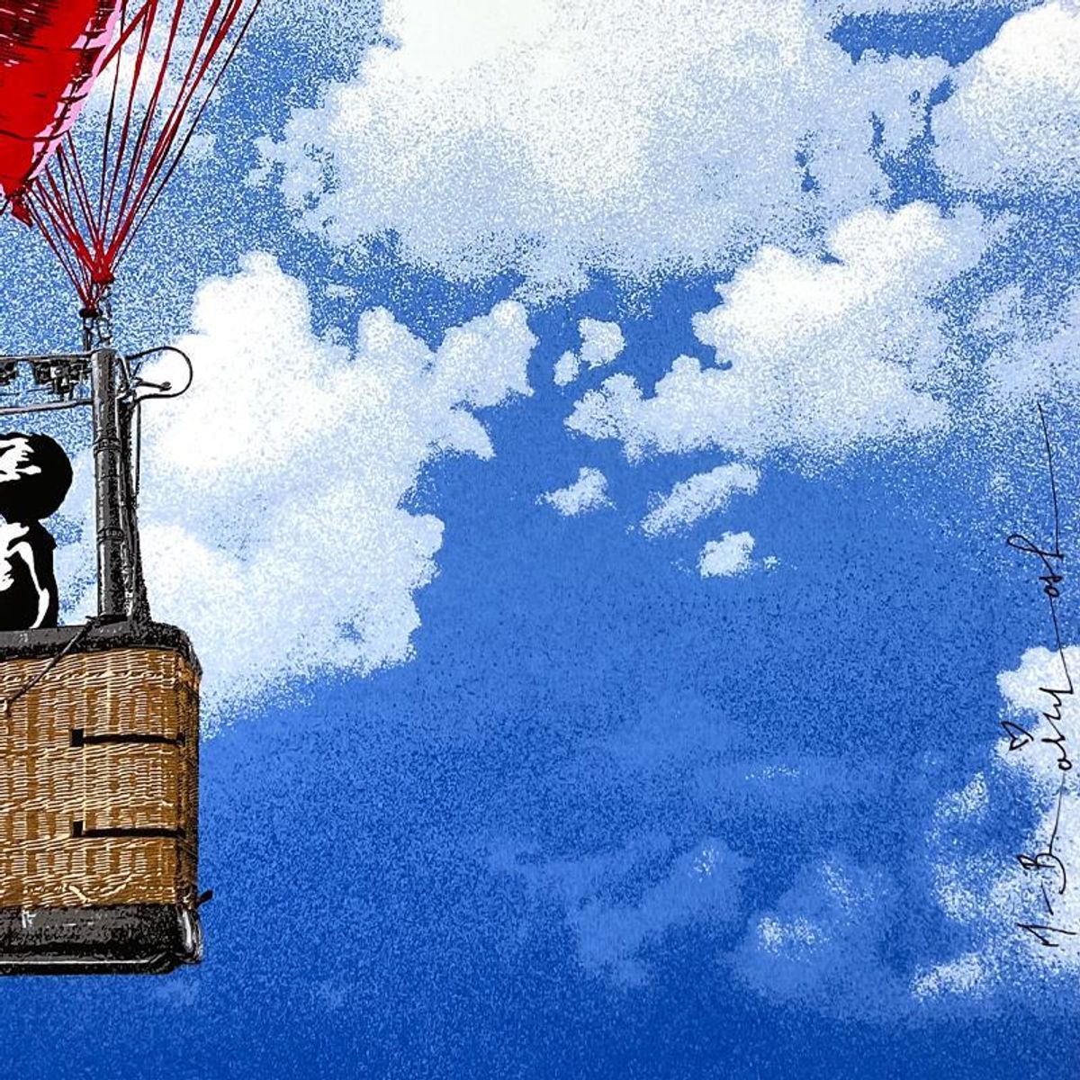 Mr. Brainwash, "Love Above All" Limited Edition Silk Screen, Hand Signed and Certificate of Authenticity.