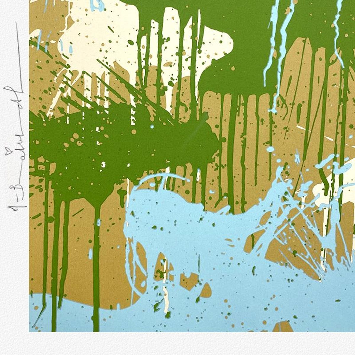 Mr. Brainwash, "Camo Splash H" Framed Limited Edition Silk Screen, Hand Signed with Certificate of Authenticity.