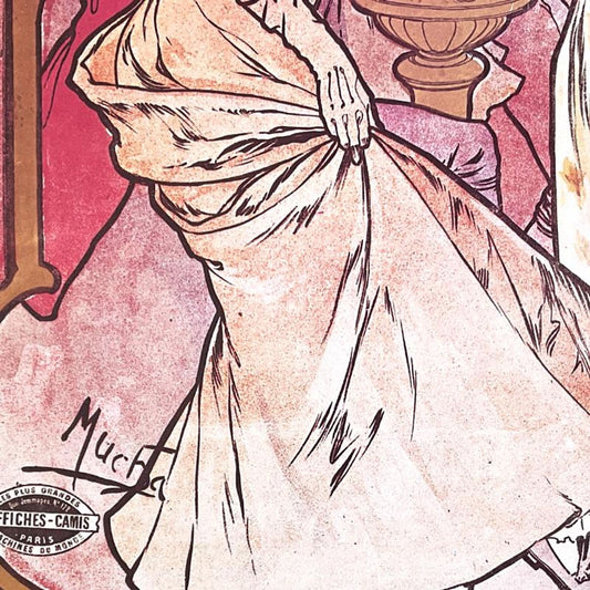 Alphonse Mucha (1860-1939), "Theatre de la Renaissance" Lithographic Poster.