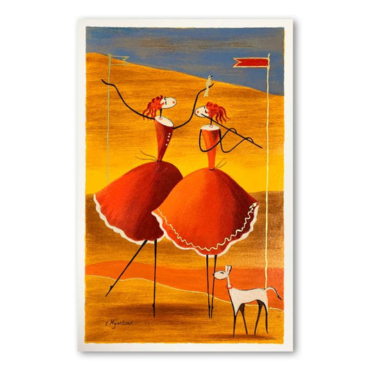 Ester Myatlov, "Enchanted" Hand Signed Limited Edition Serigraph on Paper with Letter of Authenticity.