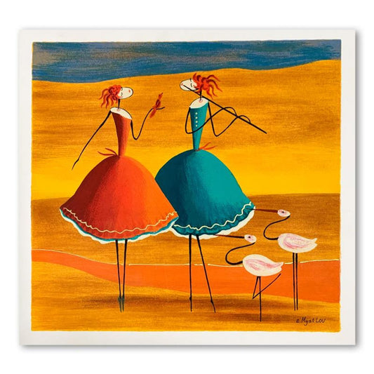 Ester Myatlov, Hand Signed Limited Edition Serigraph on Paper with Letter of Authenticity.